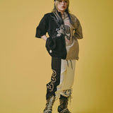 GALFY/ガルフィー ハーフ&ハーフ SS Tee
