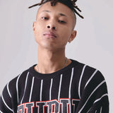 FUBU-Stripe Knit Pullover