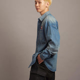 B-TRS PRINT DENIM SHIRTS