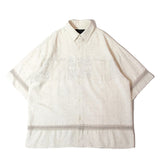 JE-LINEN 刺繍 RACE TAPE SHIRT