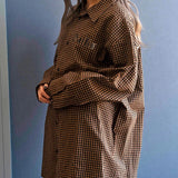 GA GINGHAM-CHECK SHIRT