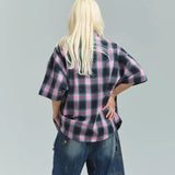 GA Glitter Check S/S Shirt