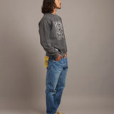 SCHOTT-SQUARE LOGO CREW SWEAT