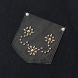 SCHOTT-DEER STUDS T-SHIRT FLOWER