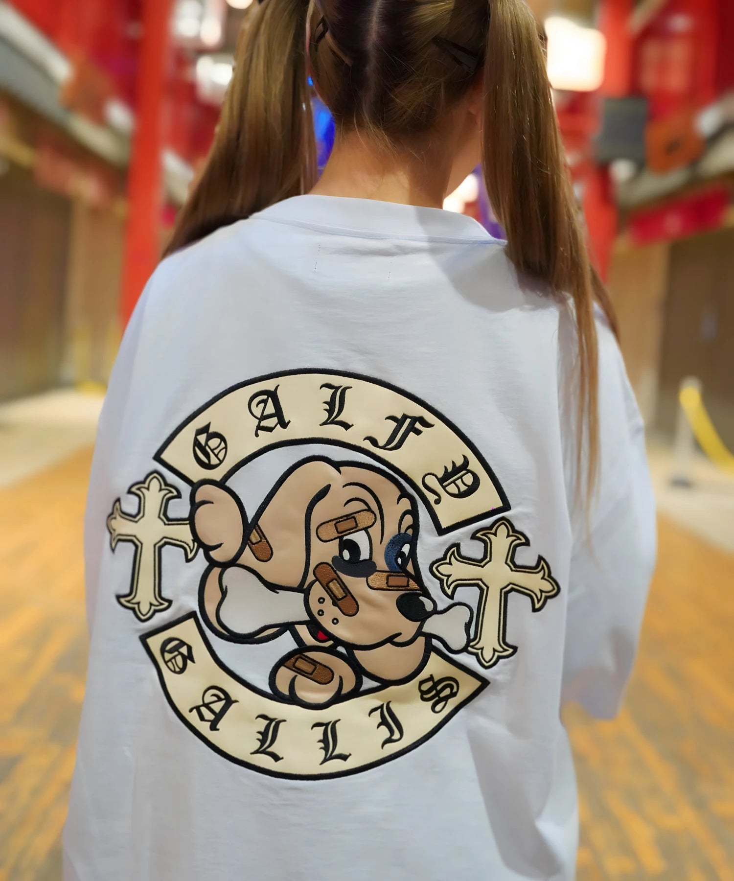 【GALFY×GALLIS ADDICTION】別注十字架わんわんSS Tee