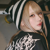 GALFY/ガルフィー ピアス付きうさ耳ニット帽