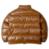 FUBU-Faux Leather Puffer Jacket