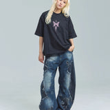 GA Glitter Butterfly 刺繍 SS Tee