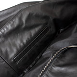 【THE ROLLING STONES×JACKROSE】 COW LEATHER SEMI DOUBLE STAND RIDERS