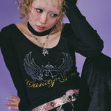 GALFY/ガルフィー キラキラQUEEN ロンTee