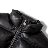 FUBU-Faux Leather Puffer Jacket