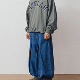AG-Unbalance Long Tuck Denim Balloon Pants/アングラン アンバランスロングタックデニムバルーンパンツ