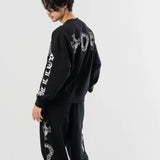 GA Cross 刺繍-Print Crew