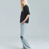 JE-クロップド丈・ロゴ SS TEE