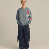 GA DENIM PARACHUTE CARGO PANTS