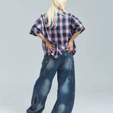 GA Glitter Check S/S Shirt