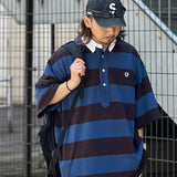 ANGLAN-Stripe Wappen PK Half Shirt