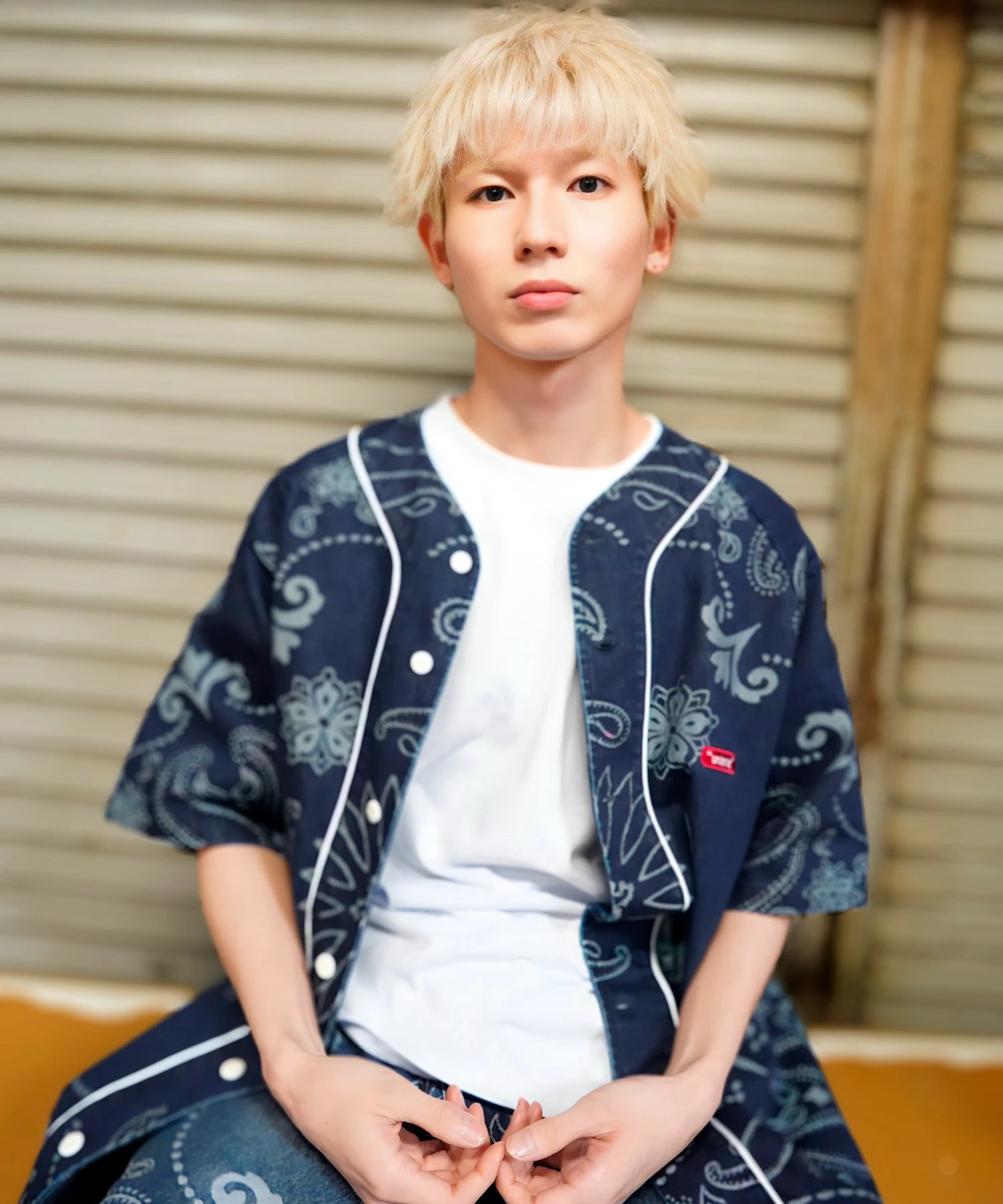【GALFY×GALLIS ADDICTION】安定の別注デニムベースボールSSシャツ