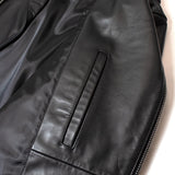 【THE ROLLING STONES×JACKROSE】 COW LEATHER SEMI DOUBLE STAND RIDERS