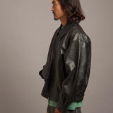 SKOOKUM.JE LAMB LEATHER ZIP JACKET