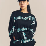 GA JQ-FLOWER＆LOGO KNIT