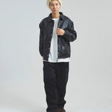 SCHOTT-LEATHER COACH JACKET