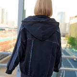 GA 切替DENIM ZIP HOODIE