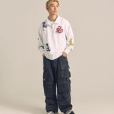 GA DENIM PARACHUTE CARGO PANTS