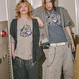 GALFY/ガルフィー 闇に溶かされし犬ダメージ SS Tee