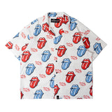 【The Rolling Stones×JACKROSE】 総柄･リップス&タン SSシャツ