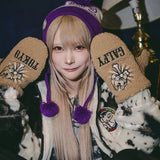 GALFY/ガルフィー 犬毛リバーシブルミトン