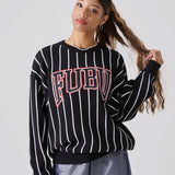 FUBU-Stripe Knit Pullover