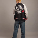 B-TRS SHAGGY KNIT JQ CARDIGAN