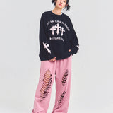 GA CROSS-APPLIQUE KNIT