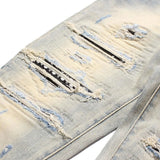 mnml【ミニマル】-X165 PAISLEY SKINNY FIT DENIM