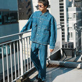 JE-FRINGE DENIM PANTS