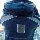 GA 切替DENIM ZIP HOODIE