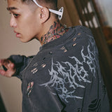 GALFY/ガルフィー 犬ダメージロンTee