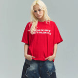 JE-クロップド丈・ロゴ SS TEE