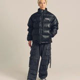 GA DENIM PARACHUTE CARGO PANTS