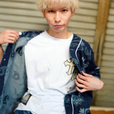 【GALFY×GALLIS ADDICTION】安定の別注デニムベースボールSSシャツ