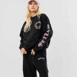 GA Cross 刺繍-Print Crew