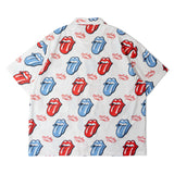 【The Rolling Stones×JACKROSE】 総柄･リップス&タン SSシャツ