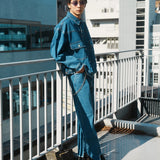 JE-FRINGE DENIM PANTS