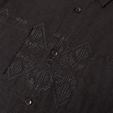 JE-LINEN 刺繍 RACE TAPE SHIRT