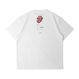 【The Rolling Stones×JACKROSE】 シルケット天竺・ロゴ・ラインストーンSSTEE