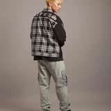 GA CHECK＆SUEDE SEPARATE SHIRTJKT