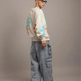 GA SUEDE POP-MOTIF CREW