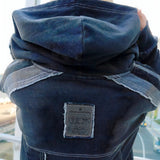 GA 切替DENIM ZIP HOODIE