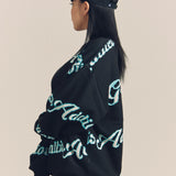 GA JQ-FLOWER＆LOGO KNIT